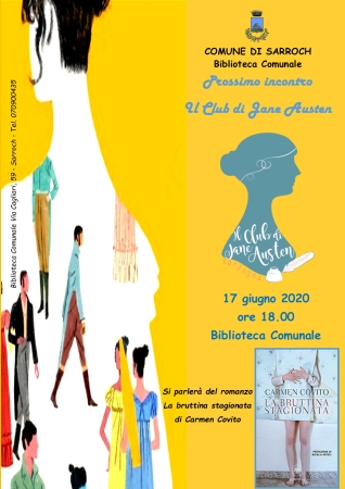 Prossimo incontro del Club di Jane Austen - Mercoledì 17 giugno 2020